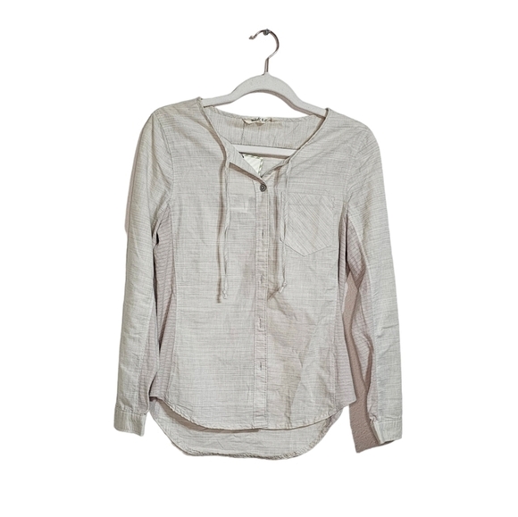 Woolrich Tops - NWT Woolrich Women's outside air eco rich shirt regular fit beige size XS